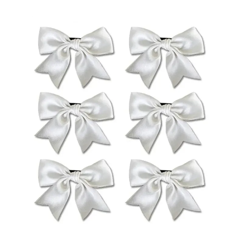 Silk Ribbon Bow Hair Clips