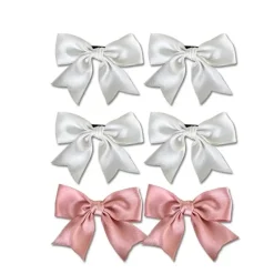 Silk Ribbon Bow Hair Clips