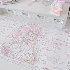 Sleepy Angel Pink Desk Pad