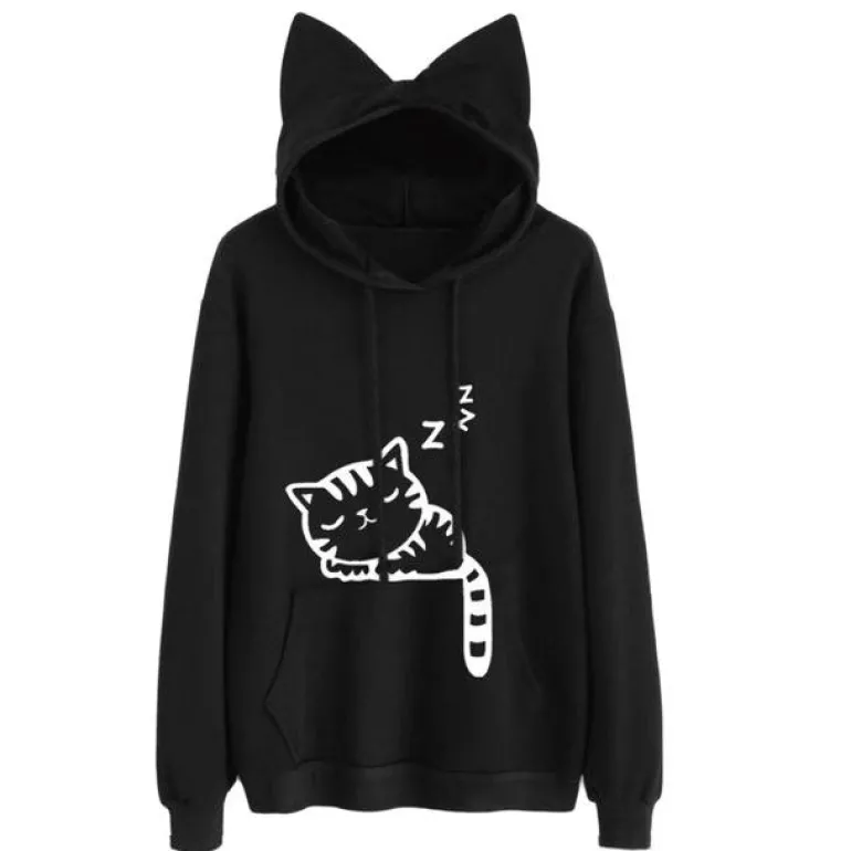 Sleepy Cat Hoodie