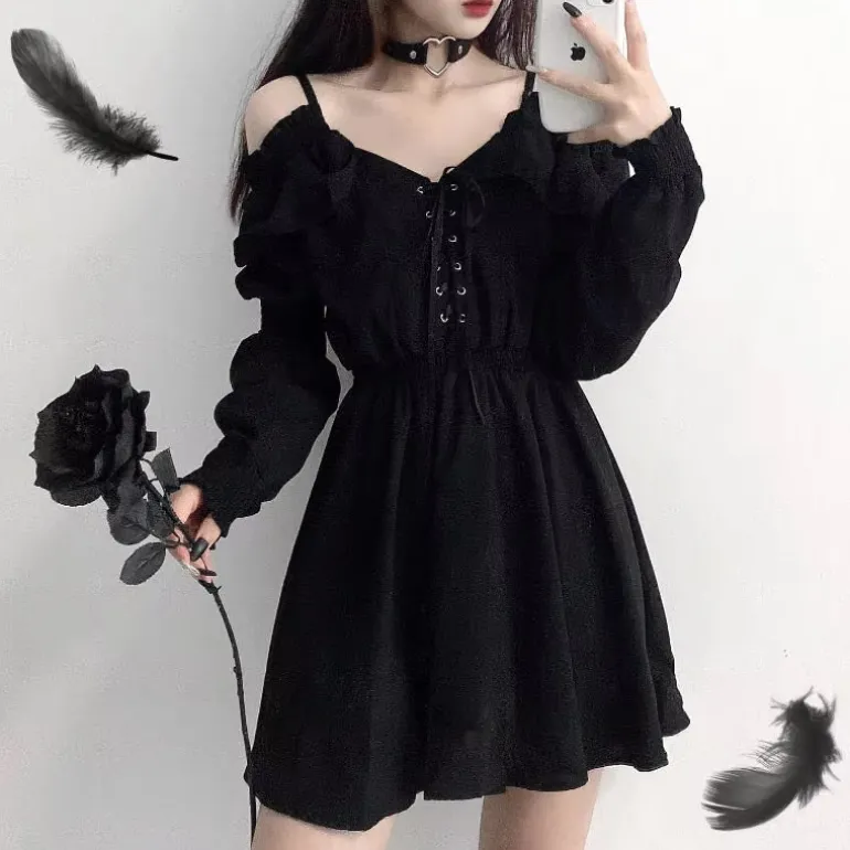 Slouchy Goth Dress