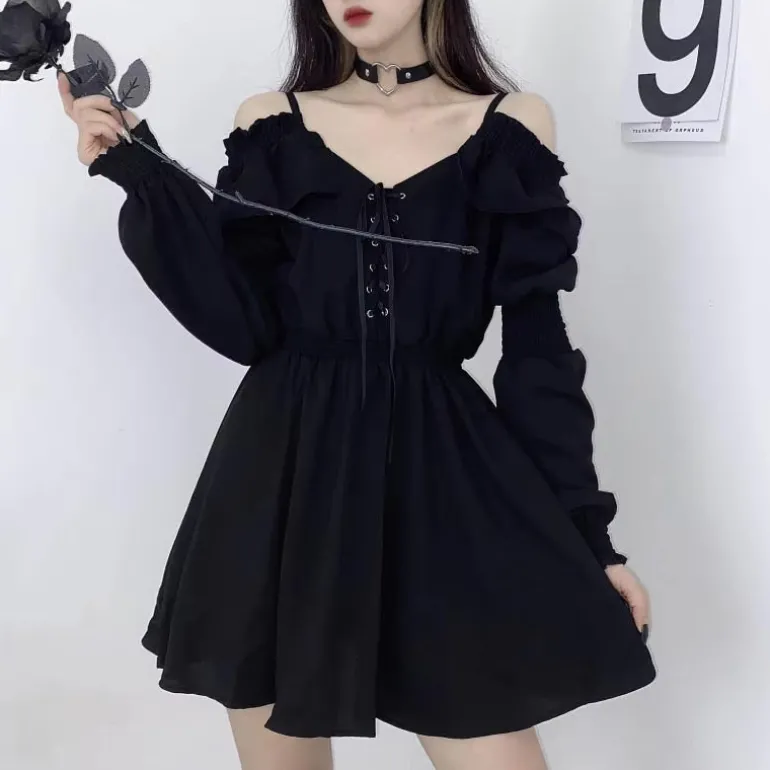 Slouchy Goth Dress