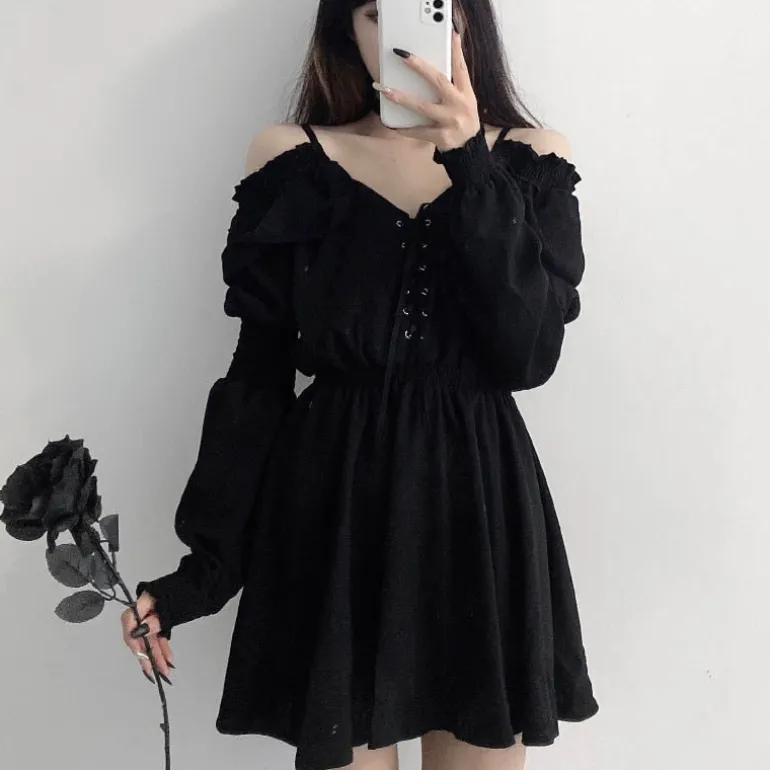 Slouchy Goth Dress
