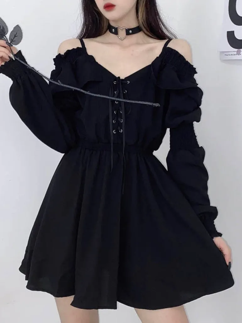Slouchy Goth Dress