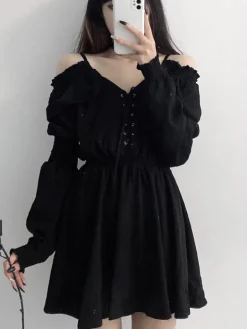 Slouchy Goth Dress