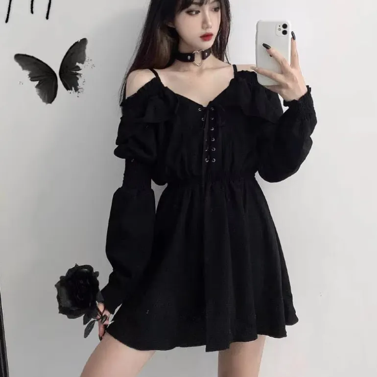 Slouchy Goth Dress