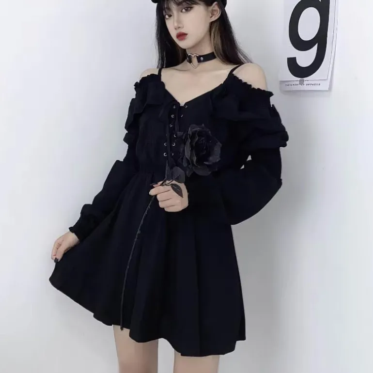 Slouchy Goth Dress