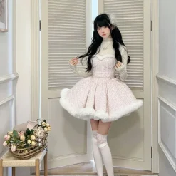 Snow Dumpling Tweed Outfit Set
