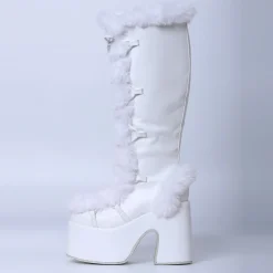 Snowbunny Fur Platform Boots