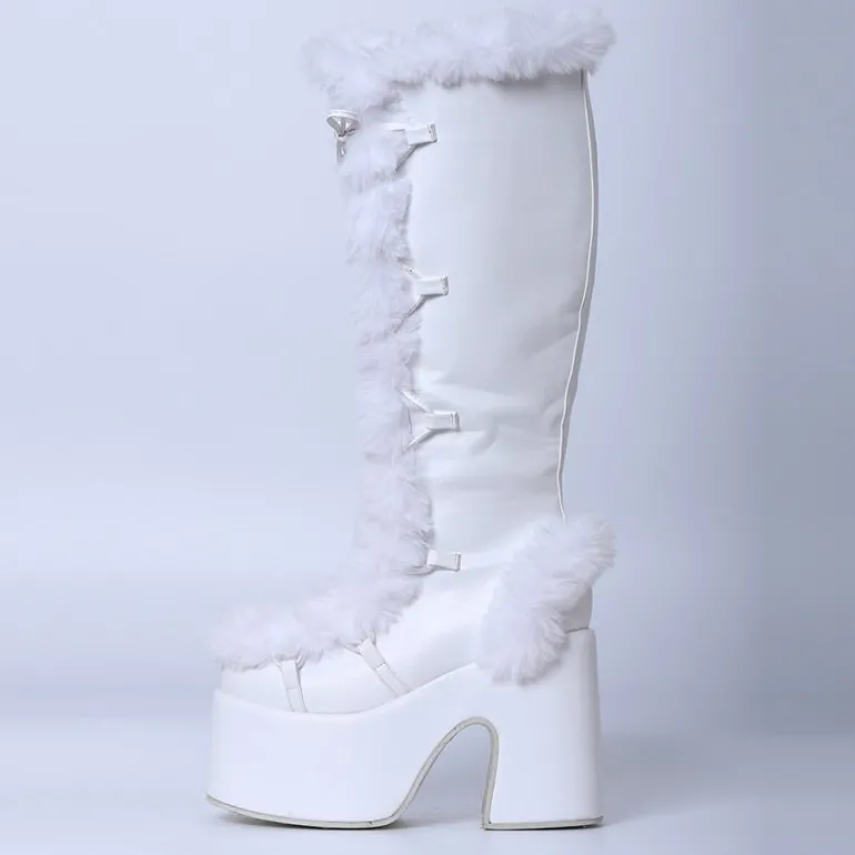 Snowbunny Fur Platform Boots