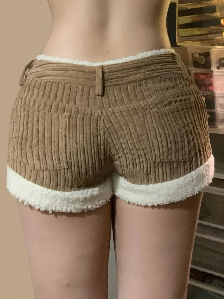 Soft Brown Corduroy Shorts