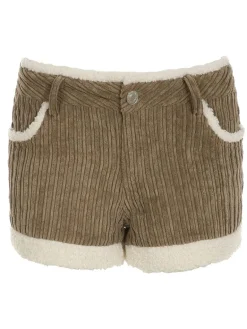 Soft Brown Corduroy Shorts