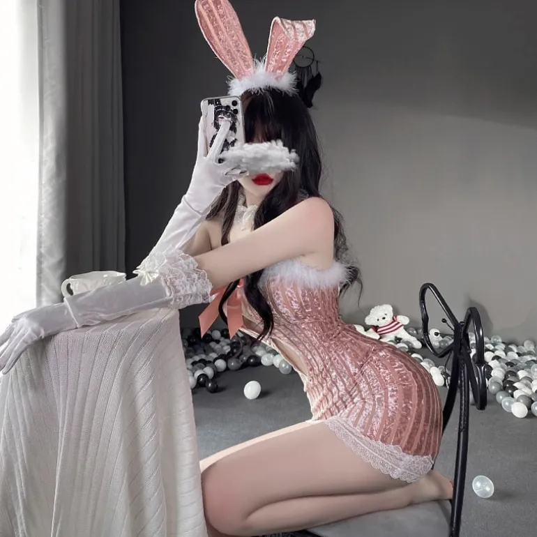 Soft Velour Bunny Set