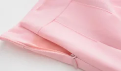 Solid Color Pleated Skirt