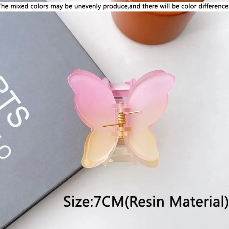 Speckled Butterfly Acrylic Hair Clips