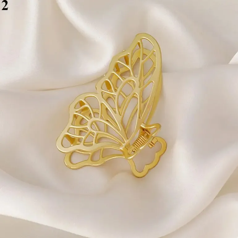 Speckled Butterfly Acrylic Hair Clips