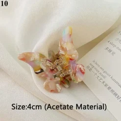 Speckled Butterfly Acrylic Hair Clips