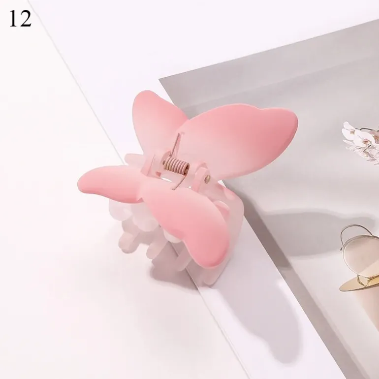 Speckled Butterfly Acrylic Hair Clips