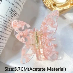 Speckled Butterfly Acrylic Hair Clips