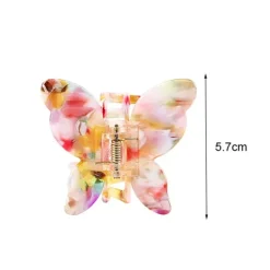 Speckled Butterfly Acrylic Hair Clips