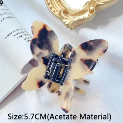 Speckled Butterfly Acrylic Hair Clips
