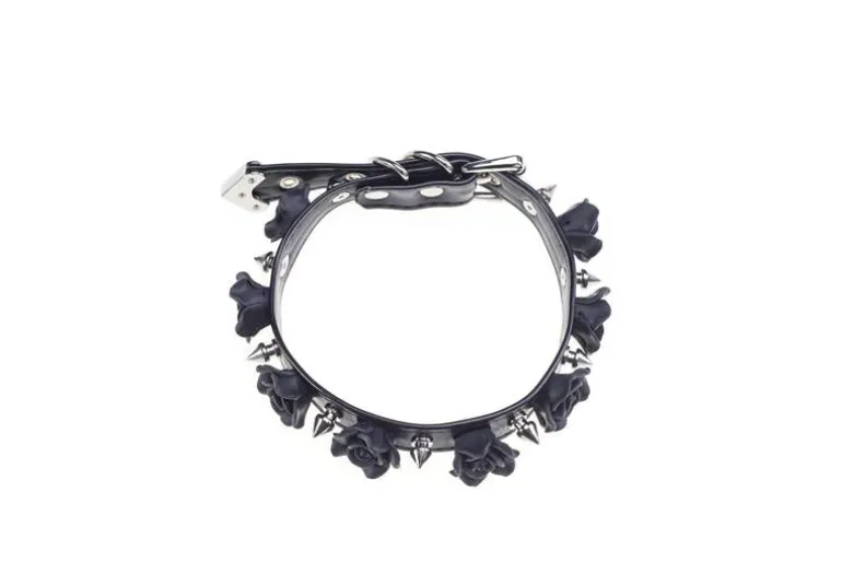 Spiked Floral Collar