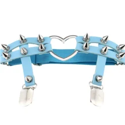 Spiked Heart Garter Belt