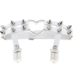 Spiked Heart Garter Belt