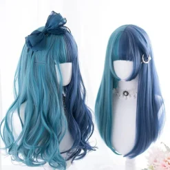 Split Blue Cosplay Wig