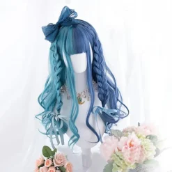 Split Blue Cosplay Wig