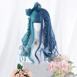 Split Blue Cosplay Wig