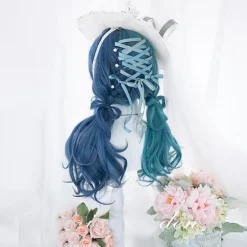 Split Blue Cosplay Wig