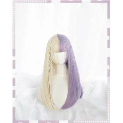 Split Lavender Cosplay Wig