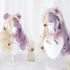 Split Lavender Cosplay Wig