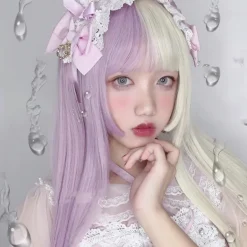 Split Lavender Cosplay Wig
