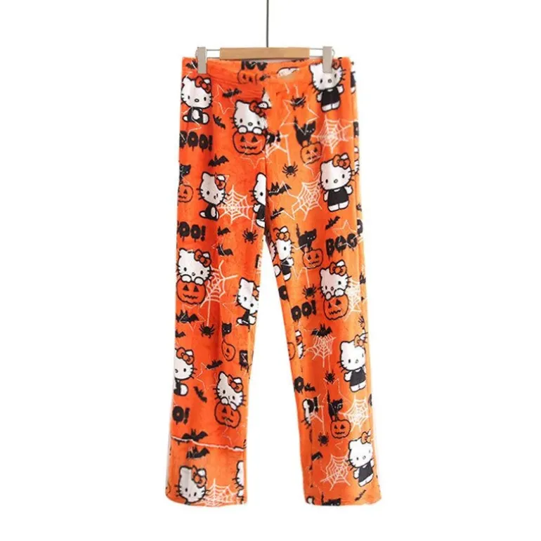 Spooky Kitten Halloween Pajama Pants