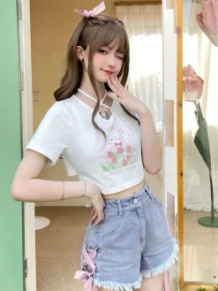 Spring Bunny Crop Top