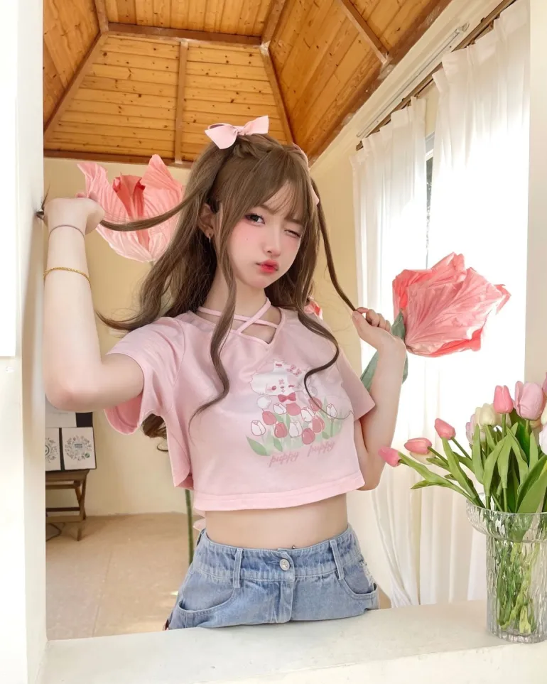 Spring Bunny Crop Top