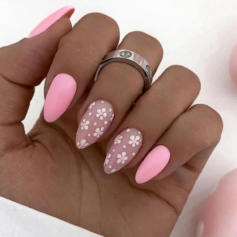 Spring Floral Press On Nails