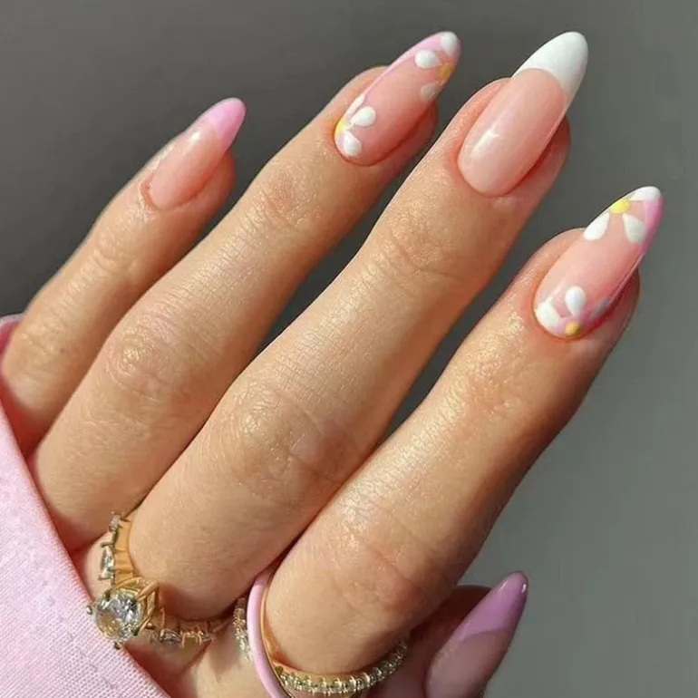 Spring Floral Press On Nails