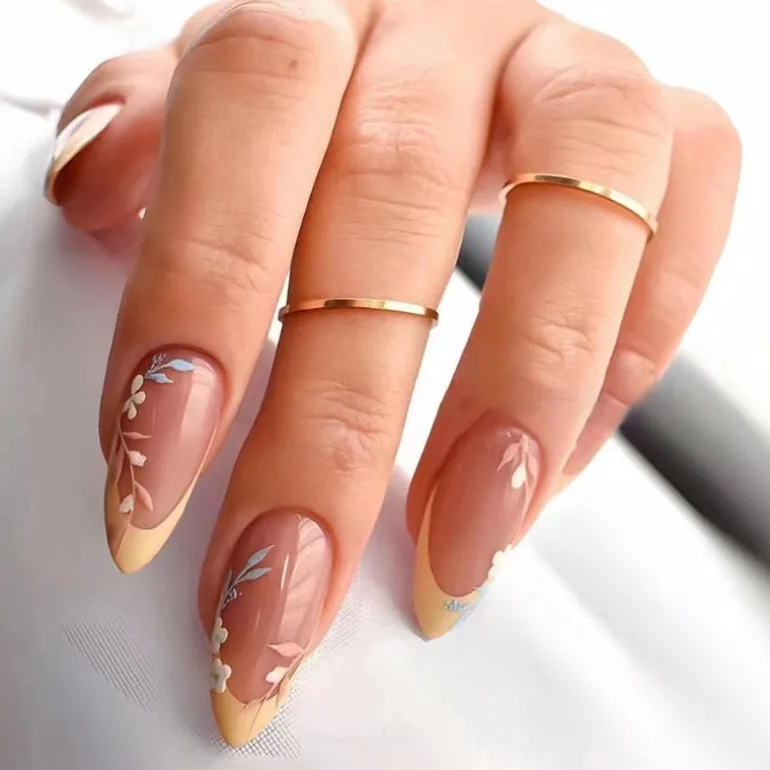 Spring Floral Press On Nails