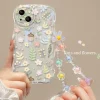 Spring Flower iPhone Case With Chain