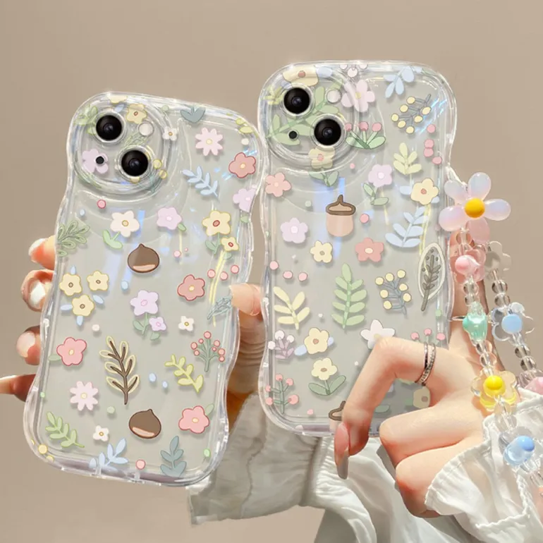 Spring Flower iPhone Case With Chain
