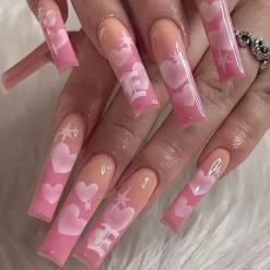 Square Shape Long Press On Nails