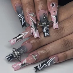 Square Shape Long Press On Nails