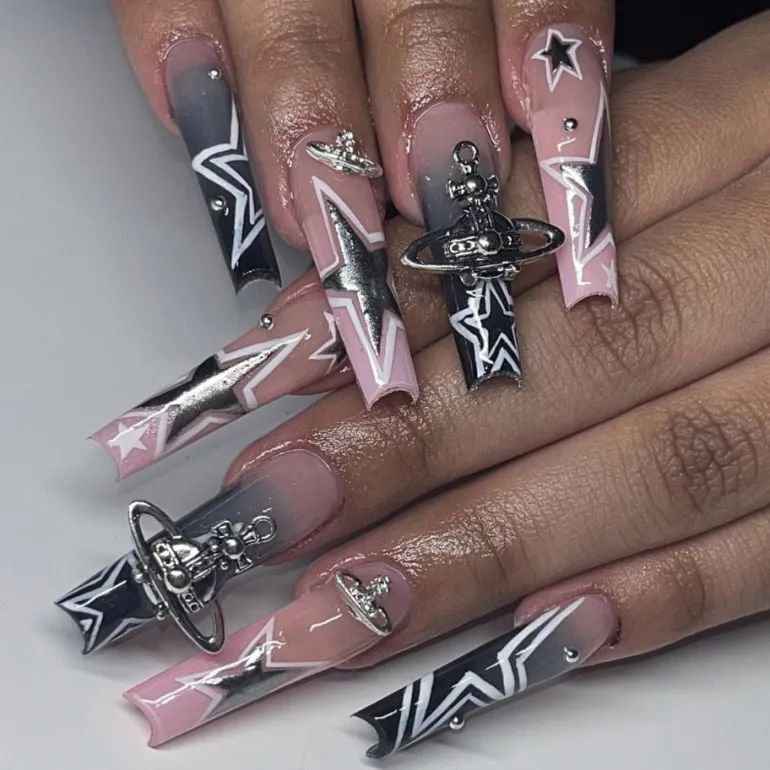 Square Shape Long Press On Nails