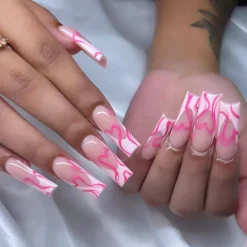 Square Shape Long Press On Nails