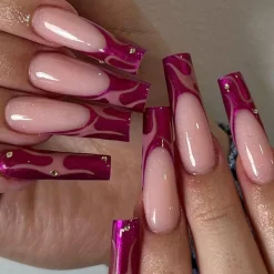 Square Shape Long Press On Nails