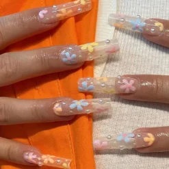 Square Shape Long Press On Nails