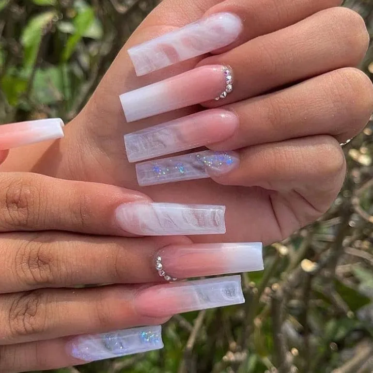 Square Shape Long Press On Nails